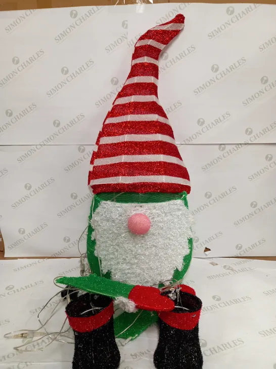 FESTIVE INDOOR OUTDOOR LARGE PRE-LIT GNOME