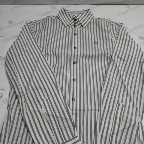 VIVIENNE WESTWOOD MAN LONDON STRIPPED SHIRT - SIZE 50