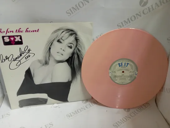 SIGNED SAMANTHA FOX GO FOR THE HEART VINYL