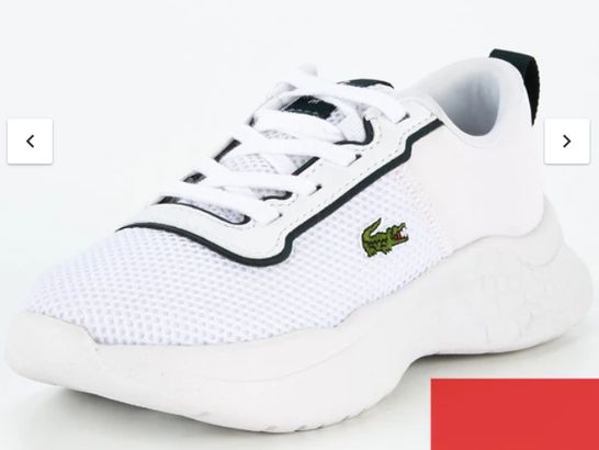 BRAND NEW LACOSTE WHITE/GREEN COURT-DRIVE 0721 (SIZE 5) RRP £50
