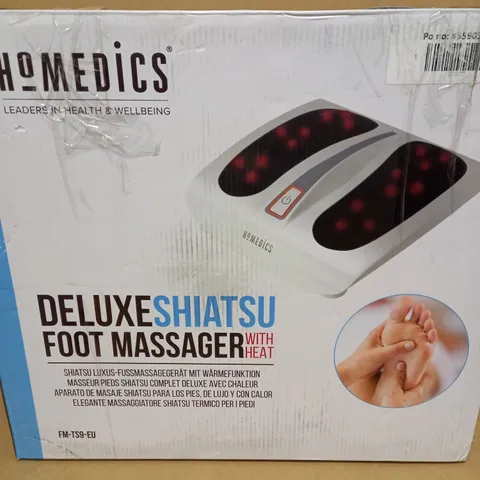 BOXED HOMEDICS DELUXE SHIATSU FULL FOOT MASSAGER WITH HEAT FM-TS9-EU