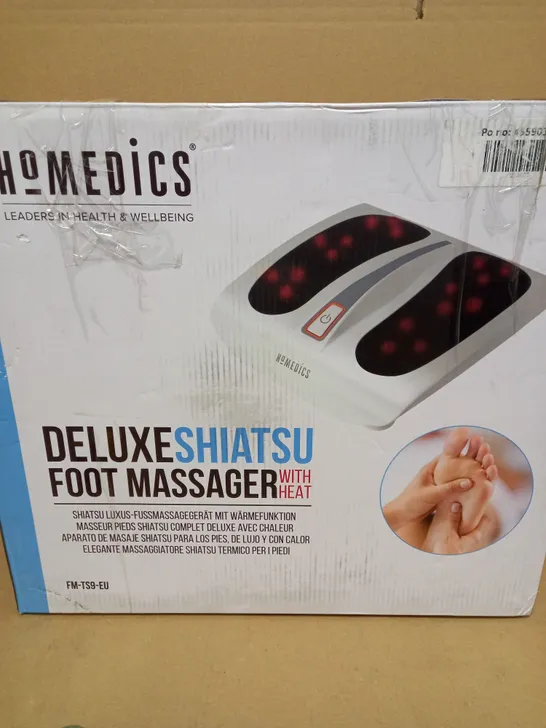 BOXED HOMEDICS DELUXE SHIATSU FULL FOOT MASSAGER WITH HEAT FM-TS9-EU