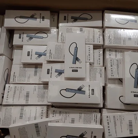 BOX OF BRAND NEW HB053 4 PORTS USB HUBS // QUANTITY UNSPECIFIED (1 BOX)