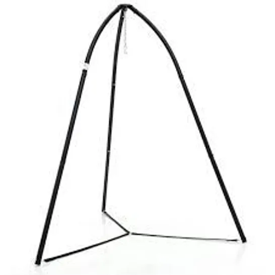 BOXED COSTWAY HANGING CHAIR STAND WITH HANGING CHAIN FOR LOUNGER SAUCER - BLACK (1 BOX)