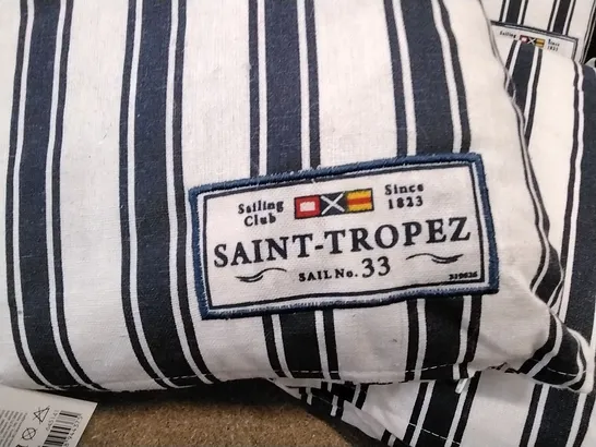 BOX OF APPROXIMATELY 8 SAINT TROPEZ SCATTER CUSHIONS