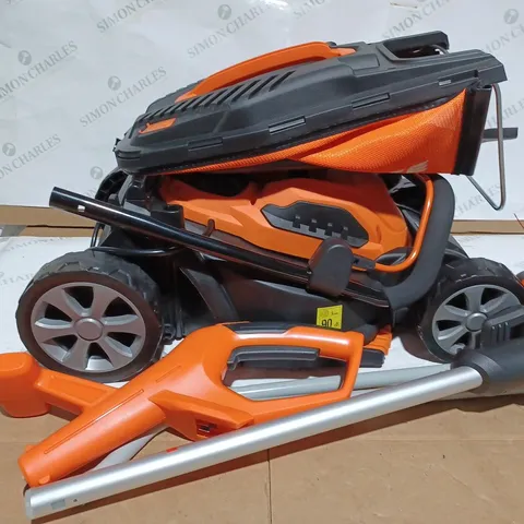 YARD FORCE 32CM LAWNMOWER AND TRIMMER