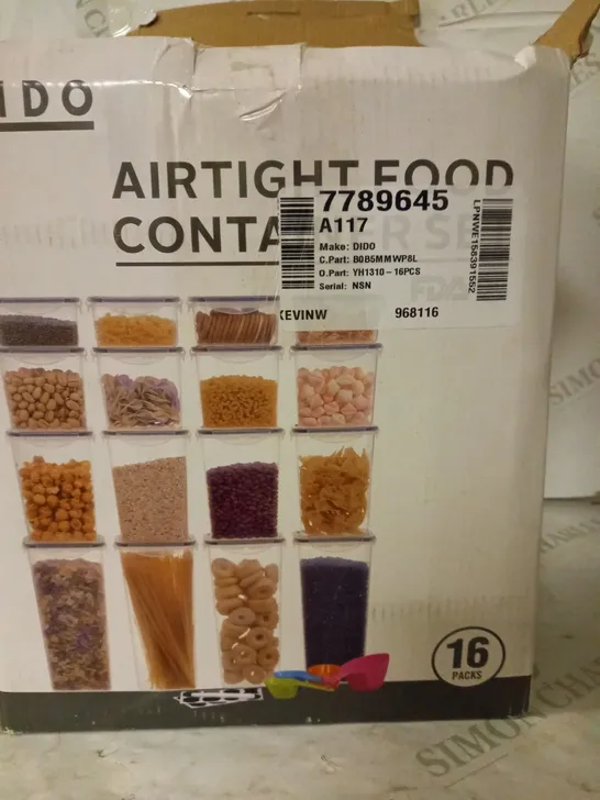 DIDO AIRTIGHT FOOD STORAGE CONTAINER SET