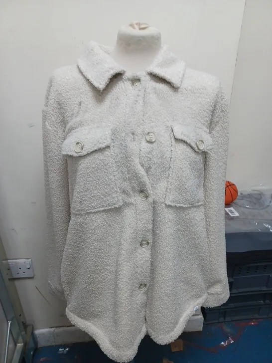 TOG24 MAXINE WHITE JACKET - UK SIZE 14