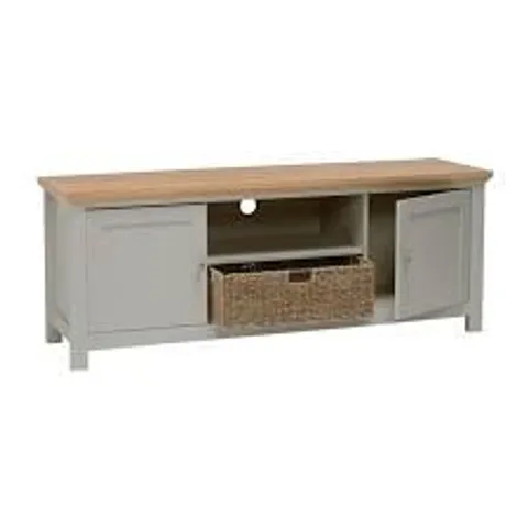 BOXED COTSWOLD TV CABINET - GREY