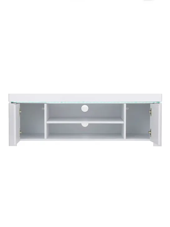 ATLANTIC GLOSS TV UNIT - WHITE (1 BOX) (COLLECTION ONLY) RRP £239.99