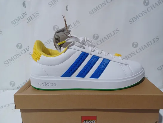 ADIDAS X LEGO GRAND COURT 2 TRAINERS IN WHITE - UK 10