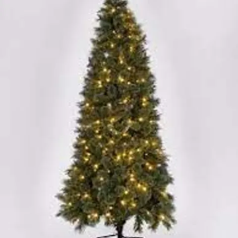 PRE-LIT SLIM CASHMERE TIPS 6.5ft CHRISTMAS TREE - COLLECTION ONLY