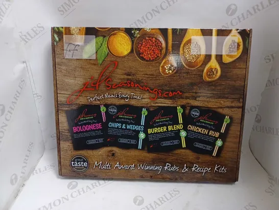 JD SEASONING  RUBS AND RECIPE GIFT SET