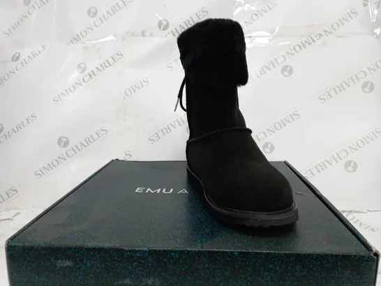 EMU BIRDWOOD BOOTS SIZE 4 BLACK - BOXED 