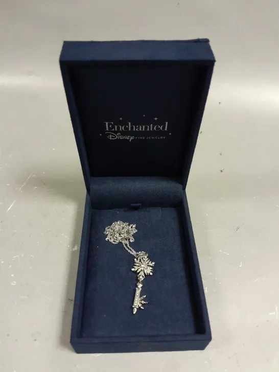 DISNEY ENCHANTED ELSA KEY PENDANT NECKLACE 