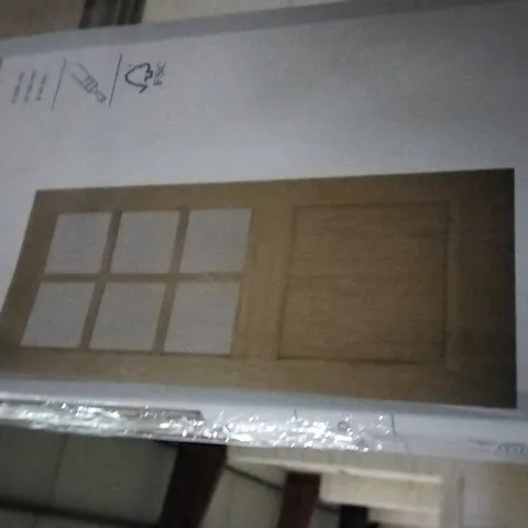 6 LITE CLEAR DOUBLE GLAZED EXTERIOR DOOR 1981 X 762MM