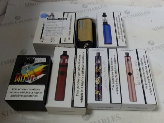 BOX OF APPROXIMATLEY 30 ASSORTED ELECTRONIC CIGARETTES TO INLCUDE INNOKIN, VOOPOO ETC