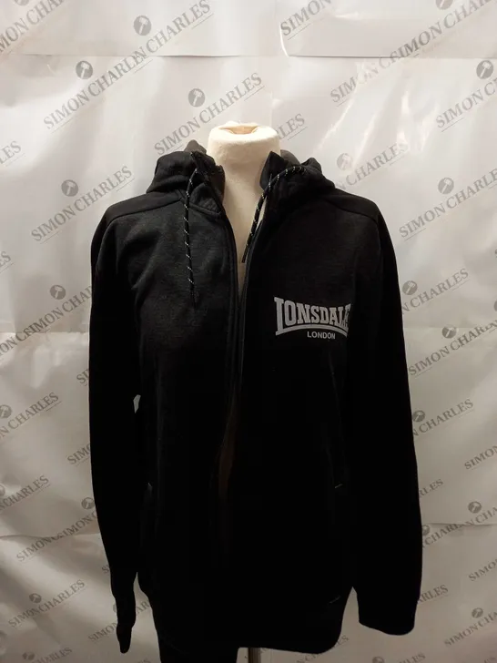 MENS LONSDALE ZIPPED JACKET SIZE L