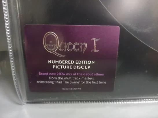 QUEEN 1 NUMBERED EDITION PICTURE DISC LP