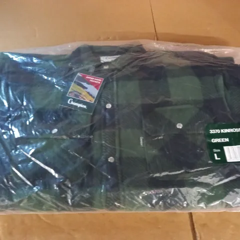 BAGGED CHAMPION KINCROSS GREEN SHIRT - L