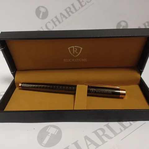 RUCKSTUHL STAINLESS STEEL LUXURY PEN IN GIFT BOX – HAND ASSEMBLED