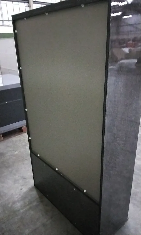 QUALITY DESIGNER BLACK FINISH WARDROBE WITH DRAWERS