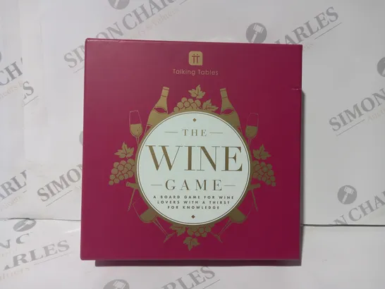 BOXED TALKING TABLES THE WINE GAME BOARD GAME