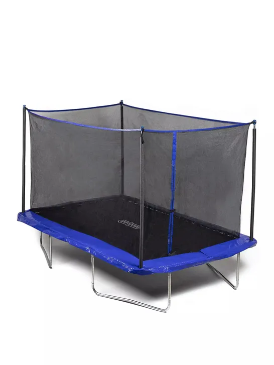 BOXED SPORTSPOWER 10FT X 8FT BOUNCE PRO TRAMPOLINE & ENCLOSURE // INCOMPLETE/MISSING PARTS (1 BOX, BOX 2 OF 2 ONLY)