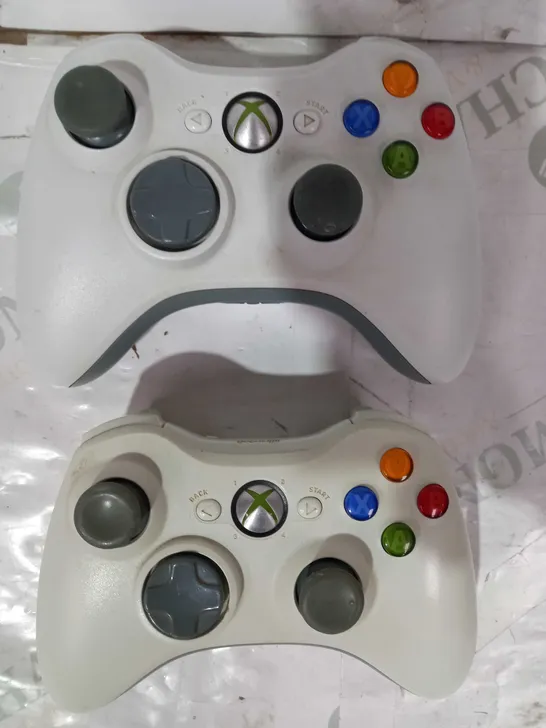 LOT OF 2 MICROSOFT XBOX 360 CONTROLLERS