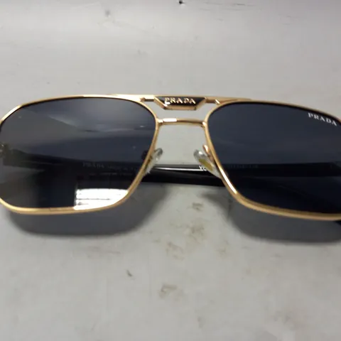 BOXED PRADA VPR58YS SUNGLASSES IN GOLD COLOUR