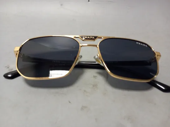 BOXED PRADA VPR58YS SUNGLASSES IN GOLD COLOUR