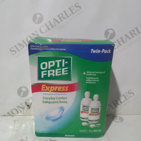 BOX OF APPROXIMATELY 9 BOXED OPTI-FREE - TWIN PACK