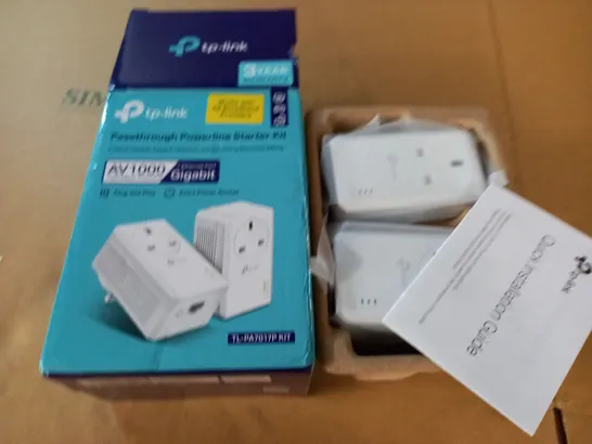 BOXED TP-LINK PASS THROUGH POWERLINE STARTER KIT