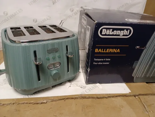 DE'LONGHI BALLERINA TOASTER, 4 SLOT TOASTER