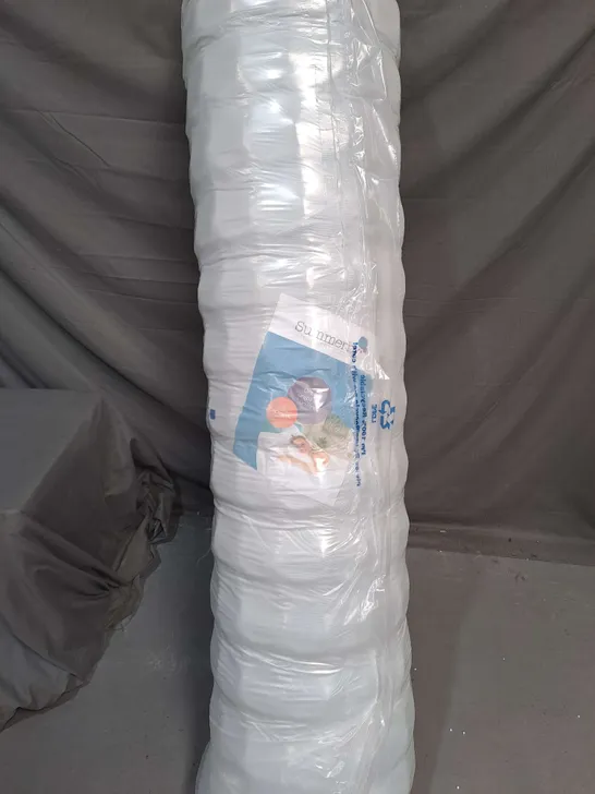 BAGGED AND ROLLED SUMMERBY MATTRESS - APPROXIMATE SIZE 155CM X UNSPECIFIED 