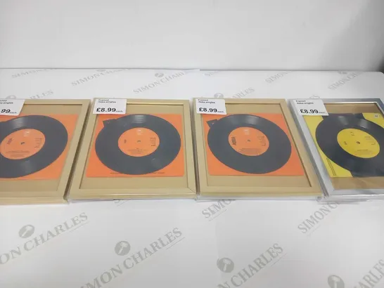 18 FRAMED ABBA SINGLES