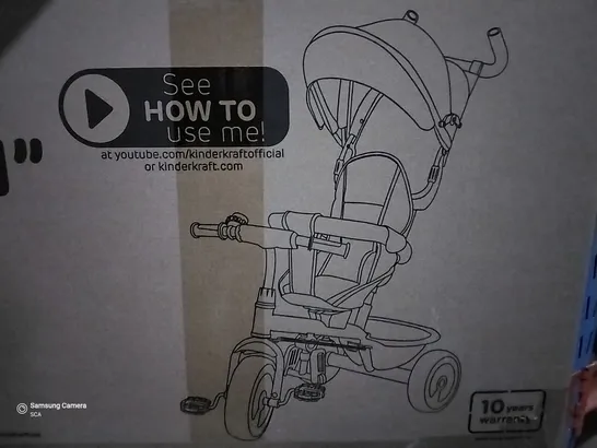 BOXED KINDERCRAFT ASTON TRICYCLE GREY