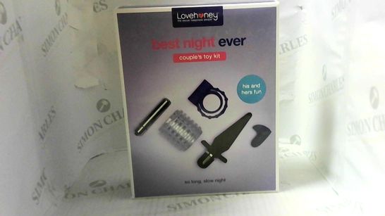 BOXED LOVE HONEY BEST NIGHT EVER COUPLE'S TOY KIT HIS AND HERS FUN