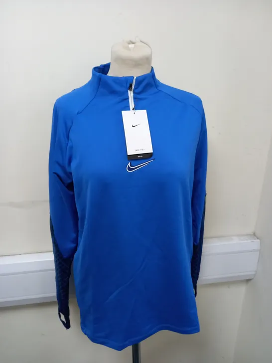 NIKE DRI-FIT 1/4 ZIPPED SHIRT SIZE M