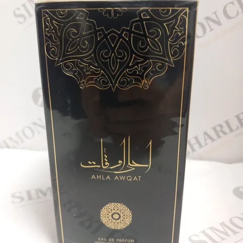 BOXED AND SEALED AHLA AWQAT EAU DE PARFUM 100ML