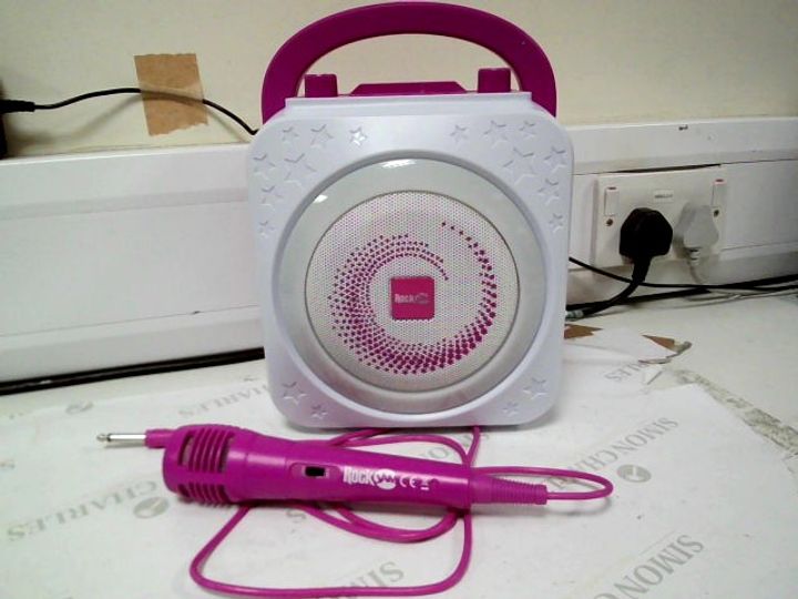 Lot 6149 ROCK JAM KARAOKE MACHINE PINK Simon Charles Auctioneers