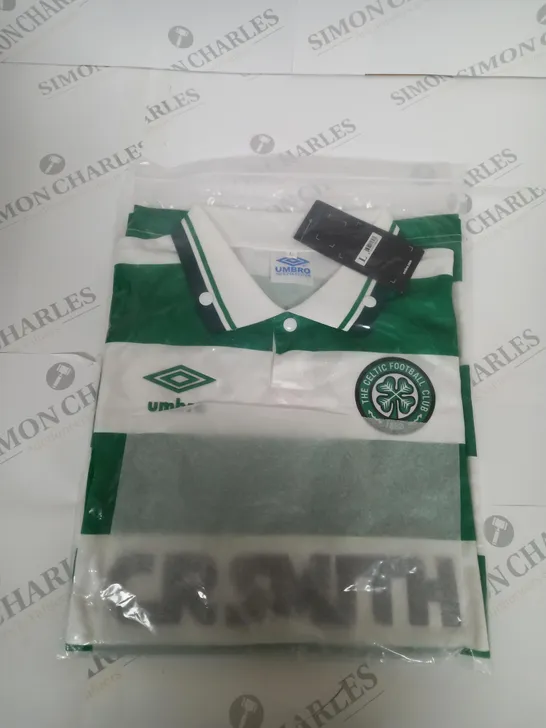 BAGGED RETRO CELTIC FC HOME SHIRT SIZE L