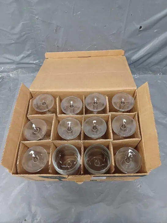 12 SMALL WINE GLASSES 