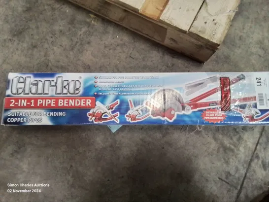 CLARKE 2-IN-1 PIPE BENDER