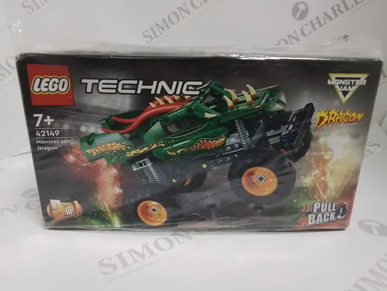 BOXED LEGO TECHNIC MONSTER JAM DRAGON TRUCK - 42149 RRP £17.99