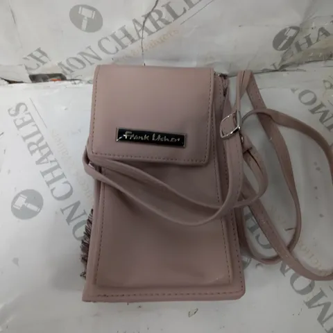 FRANK USHER MULTI COMPARTMENT PHONE AND PURSE CROSSBODY BAG IN BLUSH