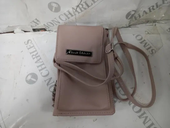 FRANK USHER MULTI COMPARTMENT PHONE AND PURSE CROSSBODY BAG IN BLUSH