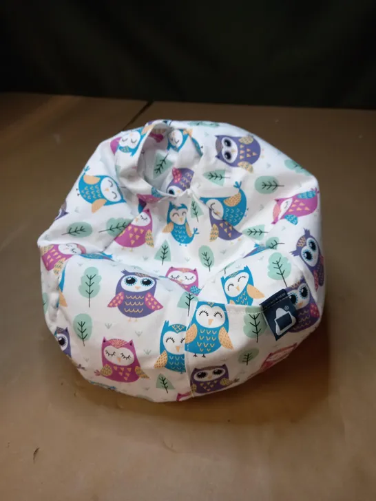 IBEANI BEAN BAG TABLET CUSHION - OWL