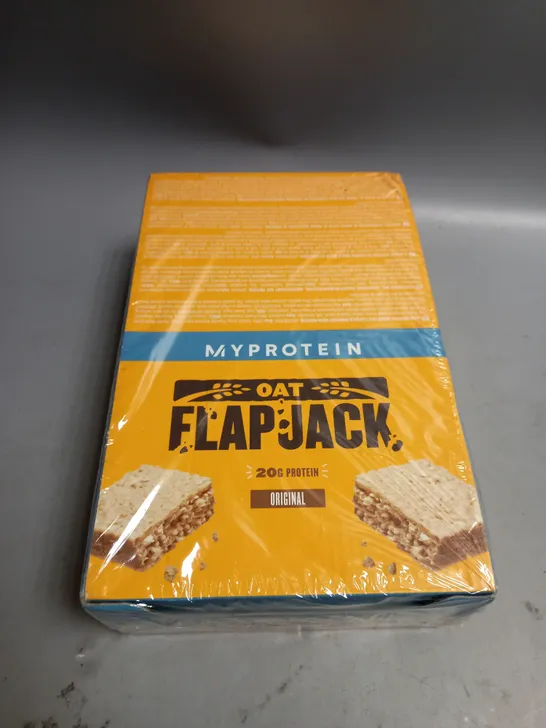 SEALED LOT OF 12 X 80G MYPROTEIN OAT FLAPJACK BARS