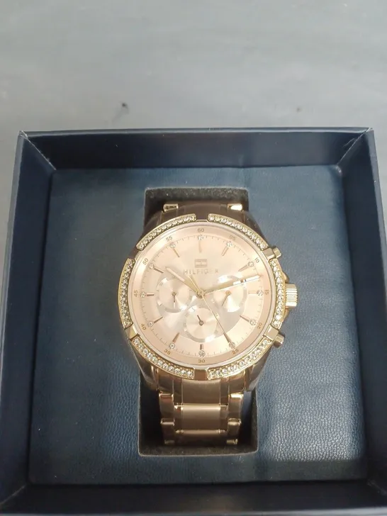 BOXED TOMMY HILFIGER ROSE GOLD WATCH  RRP £75